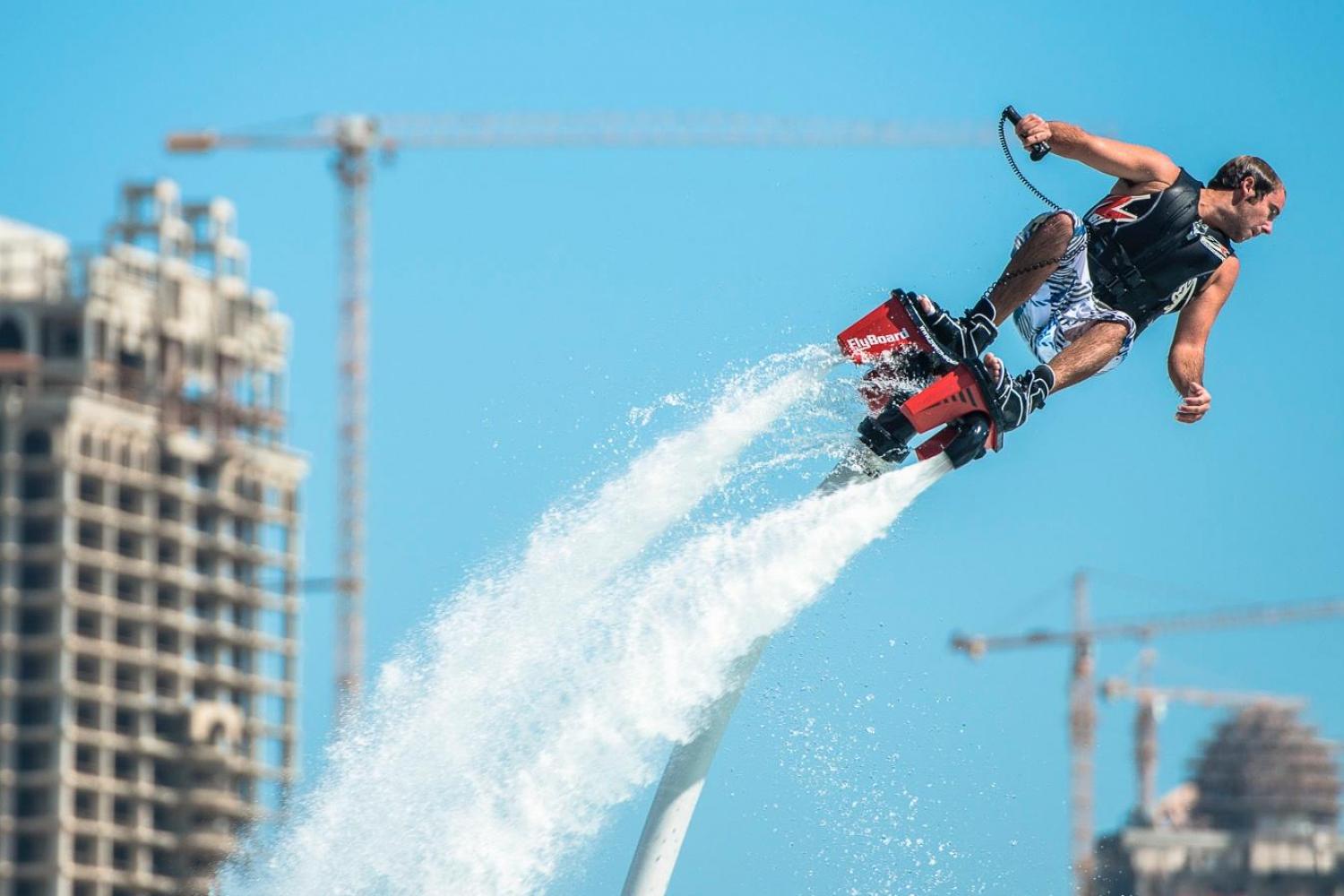 Best things to do in Miami - Man flyboarding in Miami Marina